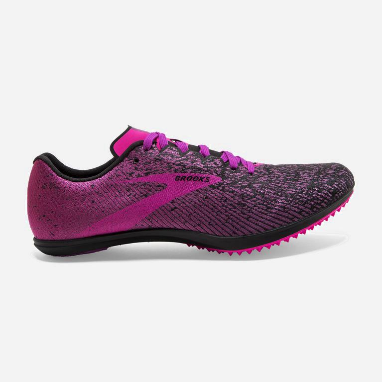 Brooks Mach 19 Spikeless Track & Cross Country Schoenen voor Dames Zwart /Paars/Roze (CYPTI-4670)